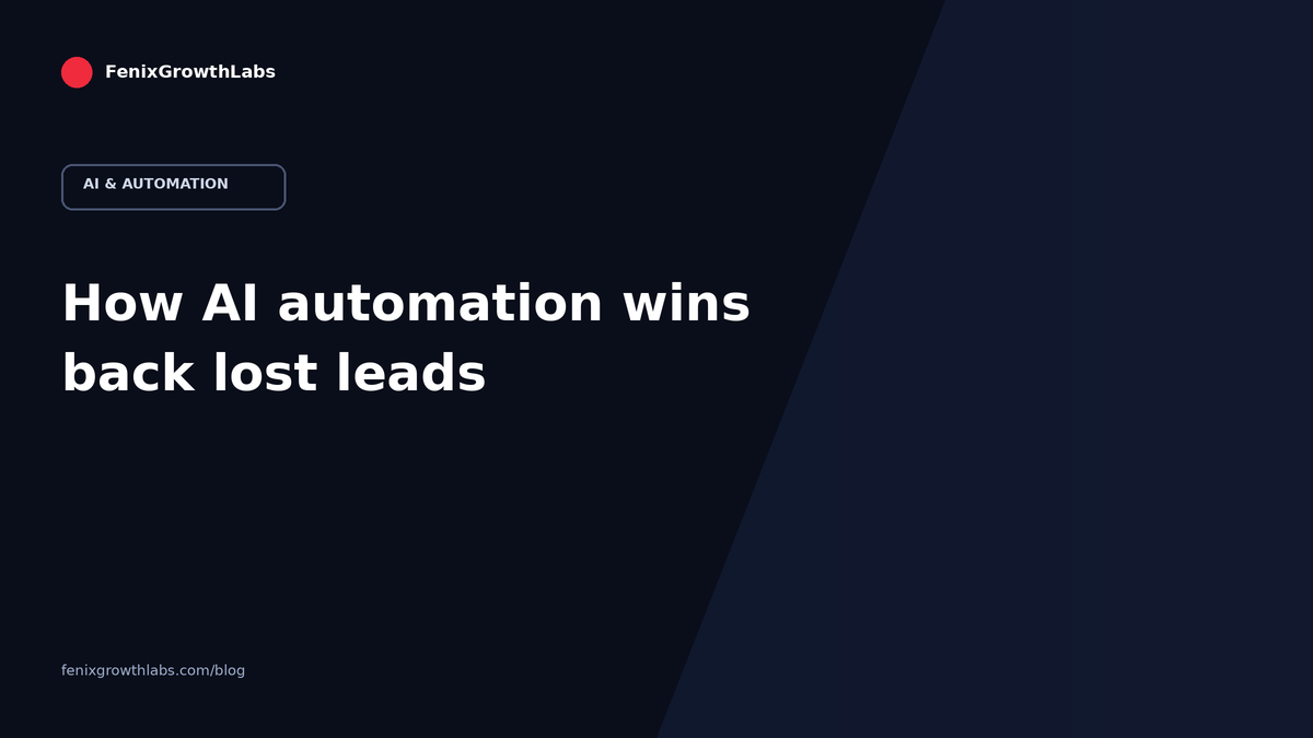How AI Automation Wins Back the Leads You're Losing